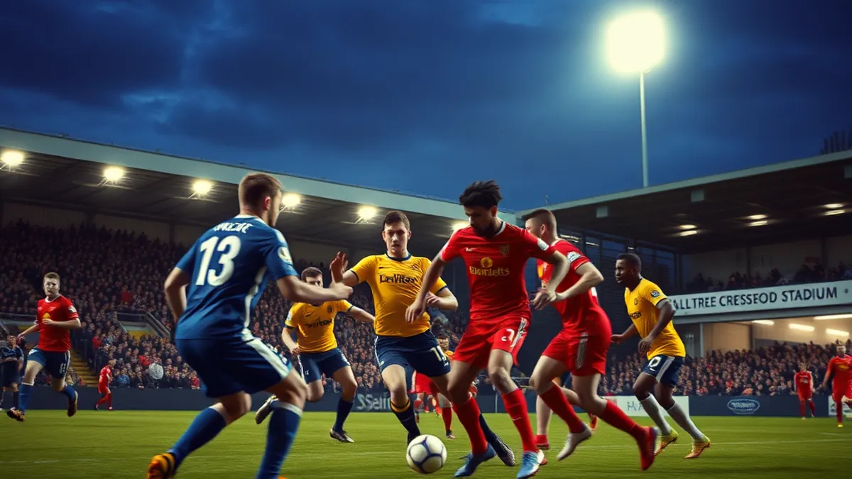 A tough loss: Braintree's recent match against Chelmsford City